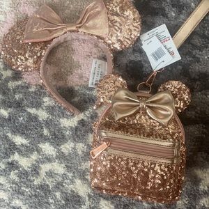 Set of Minnie Ears and Bag brand new